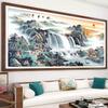 Rising Sun Dongsheng Diamond Painting Full Drill Living Room Landscape Painting Paste Brick Painting New Modern Hand Point Drill Cross Stitch Mosaicart