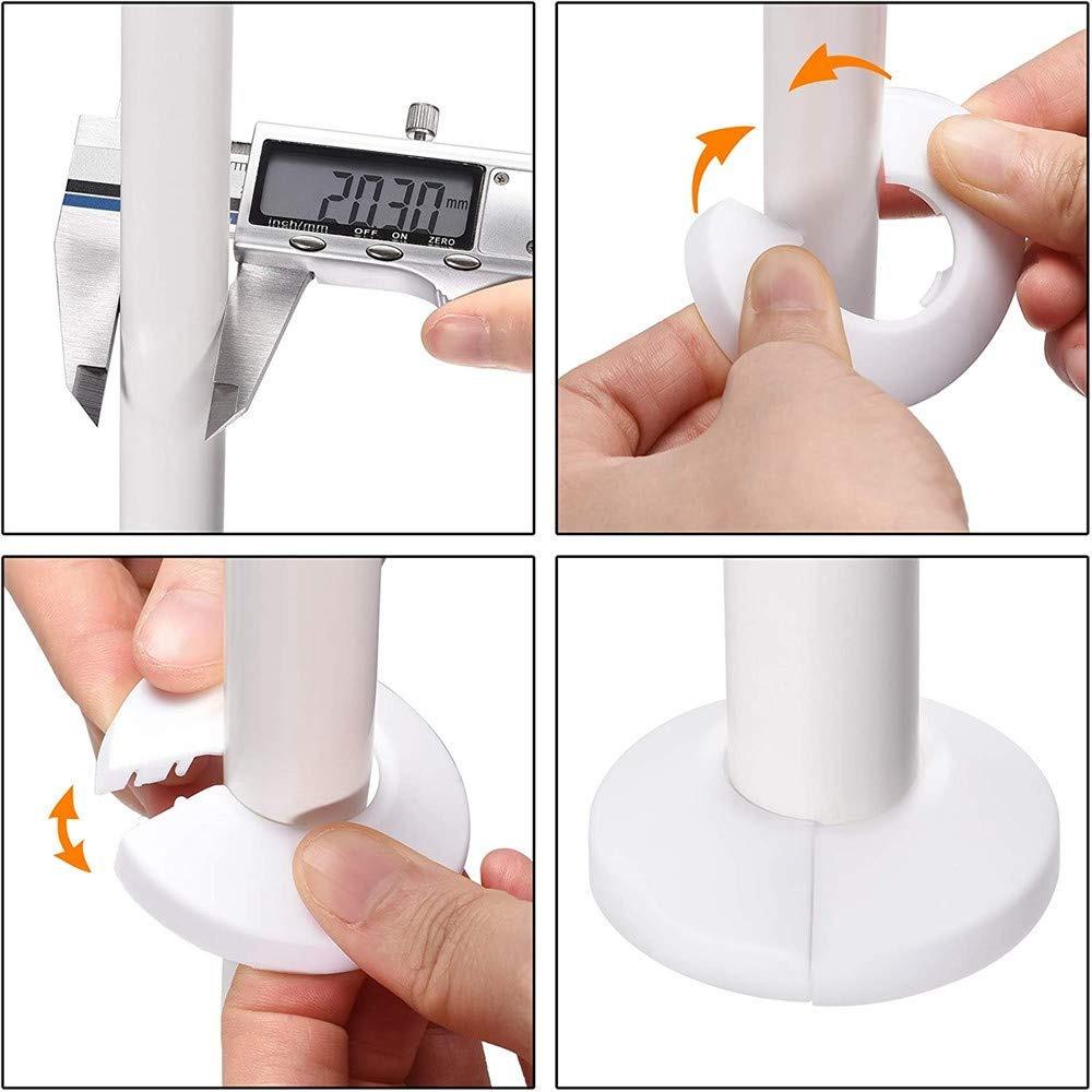 4 шт. ПП Пластиковая Декоративная Крышка для Трубопровода Белая Крышка для Дренажной Трубы Рабочий