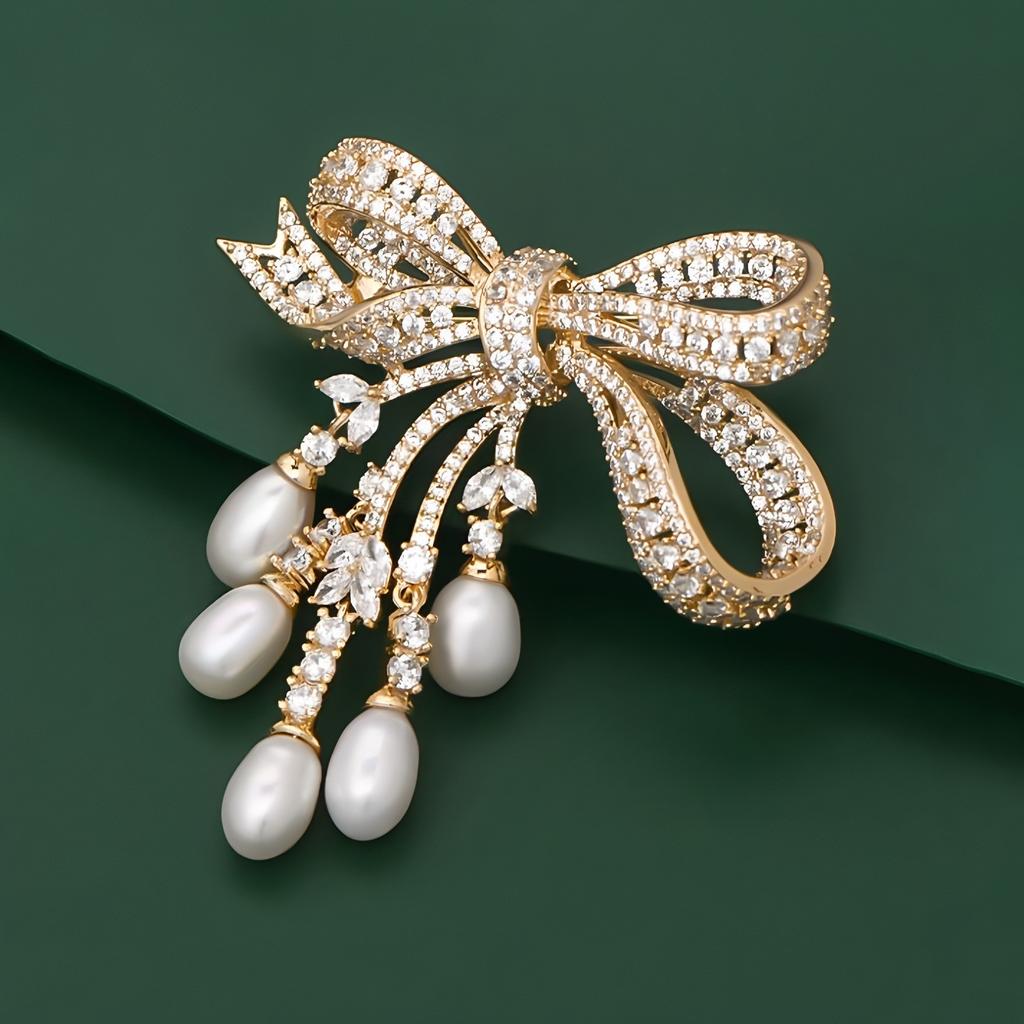 Брошь-кисточка в форме жемчуга с женственным дизайном, нишевая брошь и модное пальто