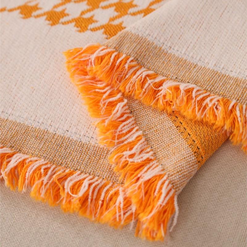 Large Leaf Sofa Cover Mat Throw Blanket Living Room Houndstooth Sofa Couple Position Modern Throw Camping Picnic Blanket