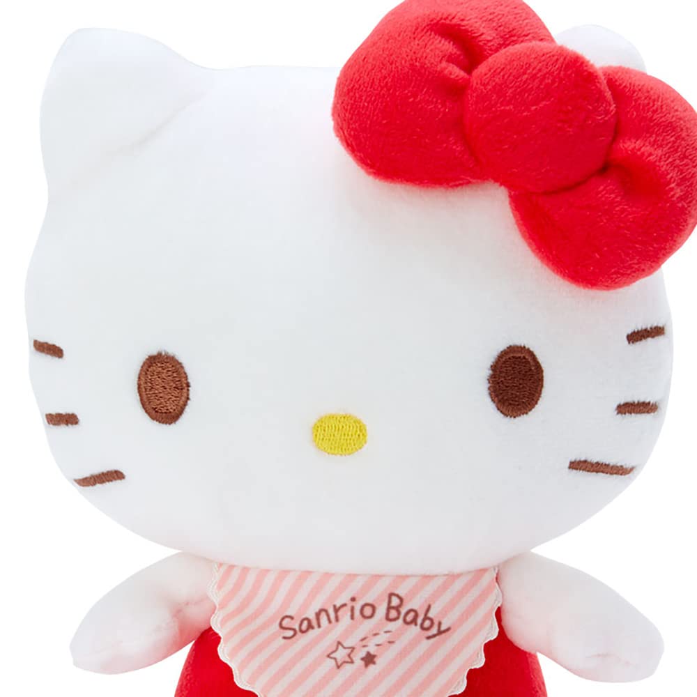 Sanrio Baby Стираемая плюшевая игрушка, Hello Kitty, Персонаж, 15 x 12 x 18 см, 692107, Подарок для малыша