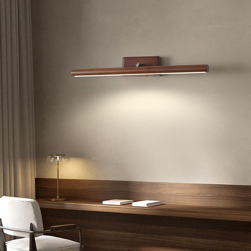 Modern Minimalist LED Vanity Light - Nordic Solid Wood Design for Bathroom