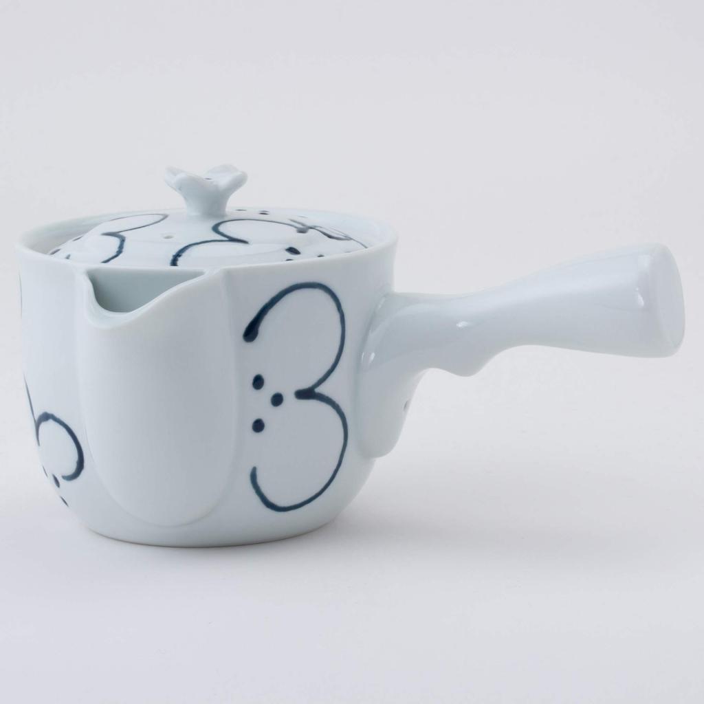 Чайник Hasami ware Sparrow mouth с цветочным узором из нержавеющей стали 73457 (с ситечком)