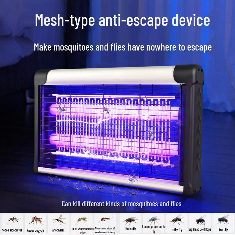 Уличная светодиодная лампа-ловушка для комаров и мух - Подвесная вертикальная борьба с вредителями для ресторанов, мастерских и ферм