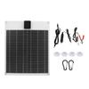 20W 5V 12V Solar Panel Dual Output Monocrystalline Power Generator Panel Battery Charger Kit for Car Boat Trailer RV