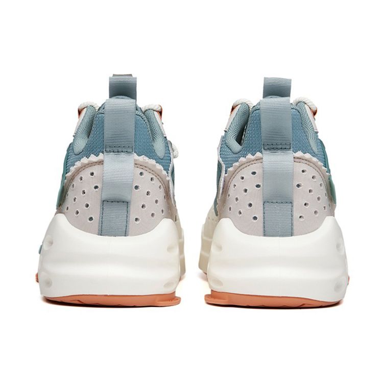 Anta Синтетическая кожа нескользящие износостойкие дышащие кроссовки для папы средней высоты белые синие 112128084S-1