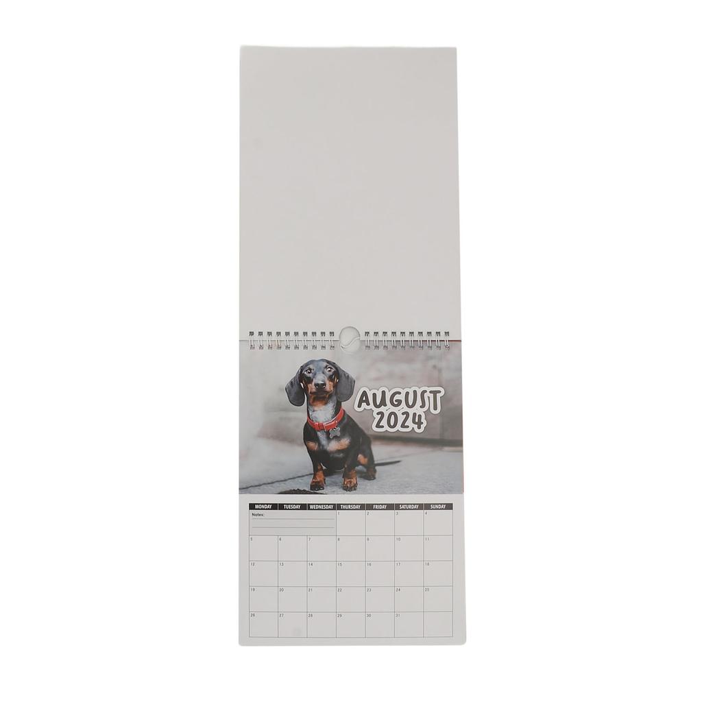 Настенный календарь для собак 2024 года, большой письменный блок, милые изображения, забавный настенный календарь для гостиной, спальни O