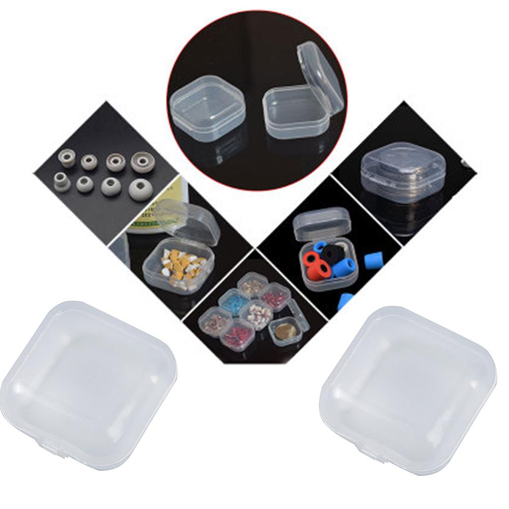 1/10/30PCS Mini Boxes Rectangle Transparent Plastic Jewelry Storage Case Container Packaging Box For Collecting Small Items Box