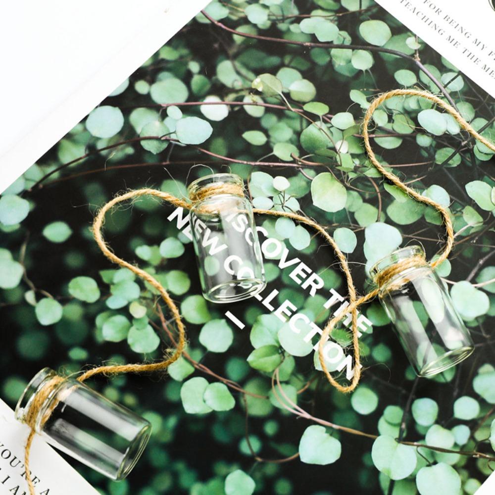 Nordic Home Decor With 8 Mini Bottle 1 Strings Glass Vase Hanging Vase Wind Chimes