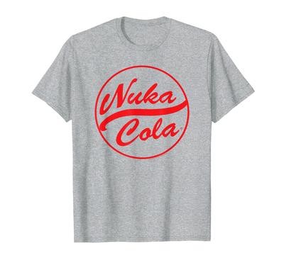Футболка с логотипом Nuka Cola (красный текст, круг) из видеоигры Fallout