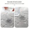 Toilet Floor Mat Wear Resistant Super Absorbent Non-Slip Design Decorative Bathroom U-shaped Floor Mat