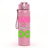 1PC Changed For Good Letter Text Print 750ml Color Plastic Sports Water Bottle Leakproof Flip Straw Lid Suitable for Sports Office Home Use