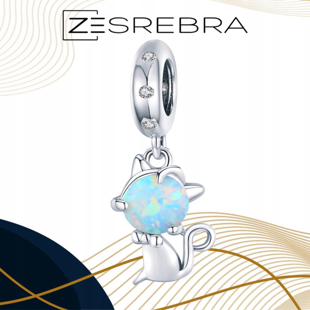 Charms Pearl Kitten S925 Pendant Beads Cat Colorful Pendant