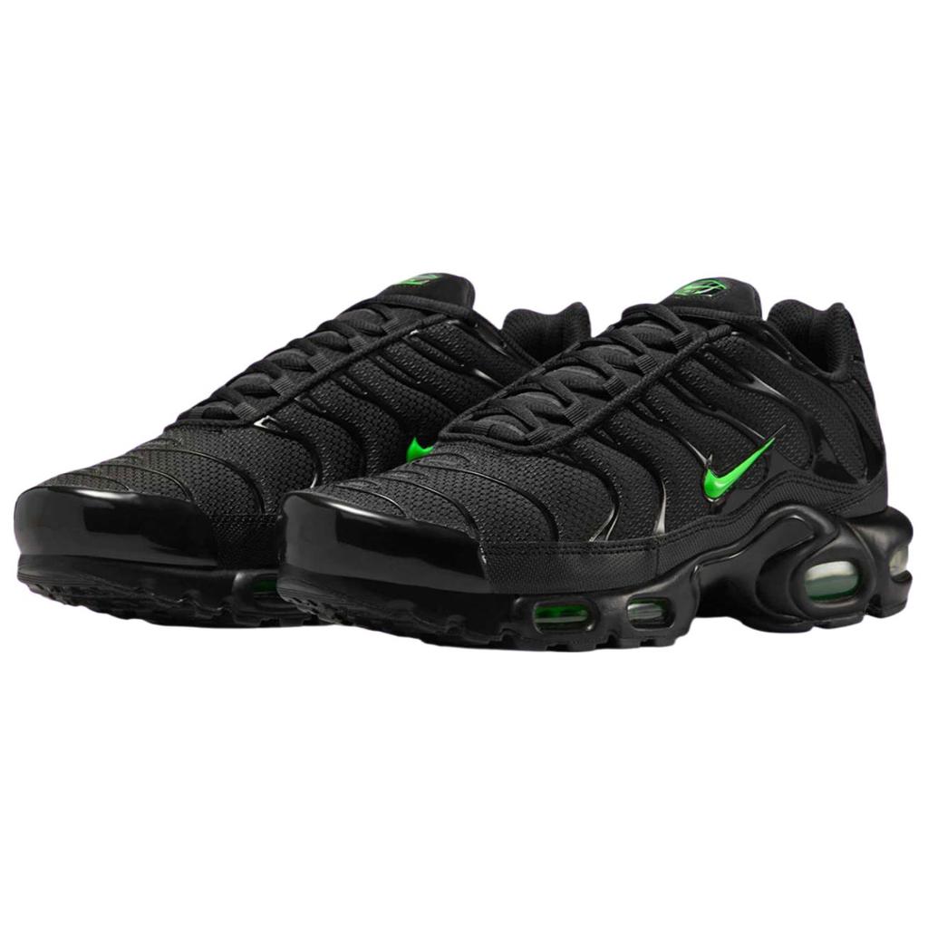 Nike Air Max Plus Износостойкие Низкие кроссовки для бега Мужские Черно-зеленые Кроссовки Повседневная обувь DM0032-024