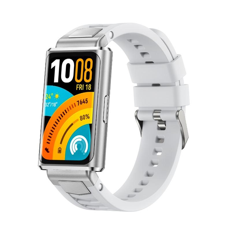 Силиконовый ремешок для huawei Band 11/11NFC Аксессуары Спортивный дышащий Браслет Наручный ремешок ремень pulseira correa для huawei band 11Pro/11ProNFC