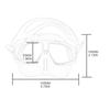 Wide View Snorkel Mask Anti-fog Scuba Diving Goggle Snorkel Swim Mask for Diving Snorkel Diving Mask with Adjustable HighQuality
