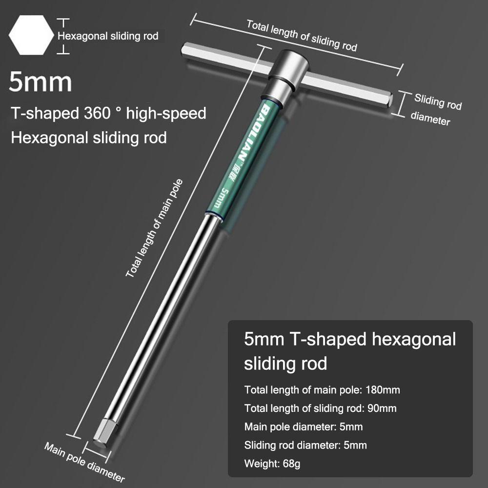 Ручной инструмент для ремонта Отвертка Torx Хромированный Т-образный торцевой ключ Т-образный гаечный ключ Автомобильный сервис
