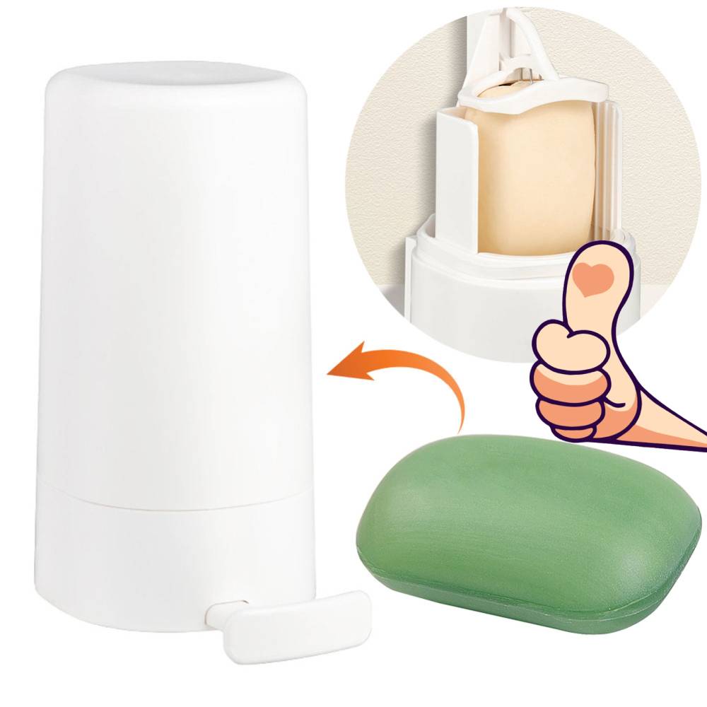 Портативная настенная коробка-измельчитель мыльного порошка, держатель для твердого мыла, отсоединяемый инструмент для мытья рук в ванной комнате