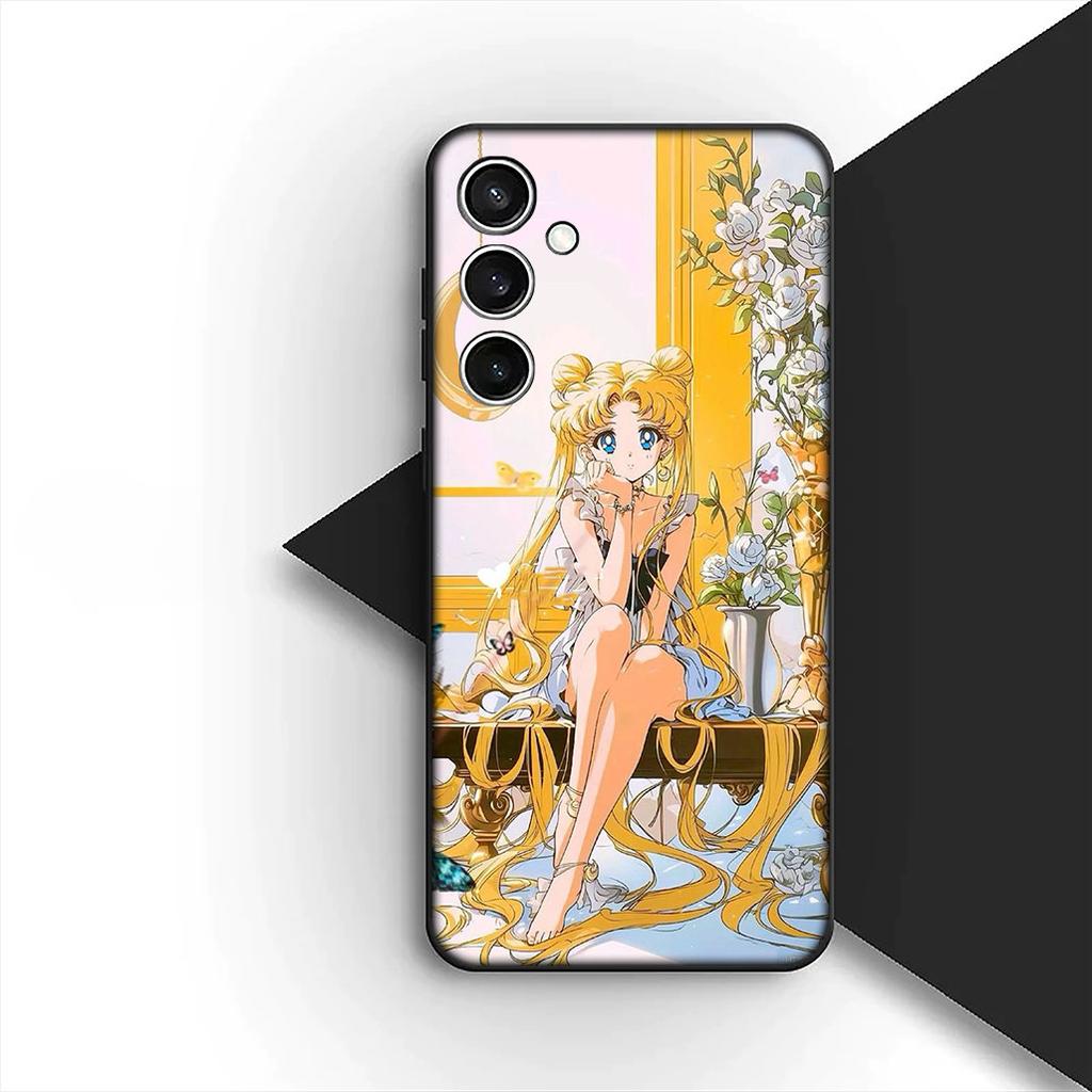 Girl S-Sailors-Cartoon Moon Cover for Samsung Galaxy A36 A55 A26 A05 A06 A14 A50 A51 A53 A54 A12 A13 A23 A35 Coque Phone Case