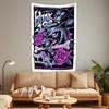 Rock Music Tapestry Heavy Metal Band Home Decoration Wall Hanging Dormitory Background Party Or Concert Decor