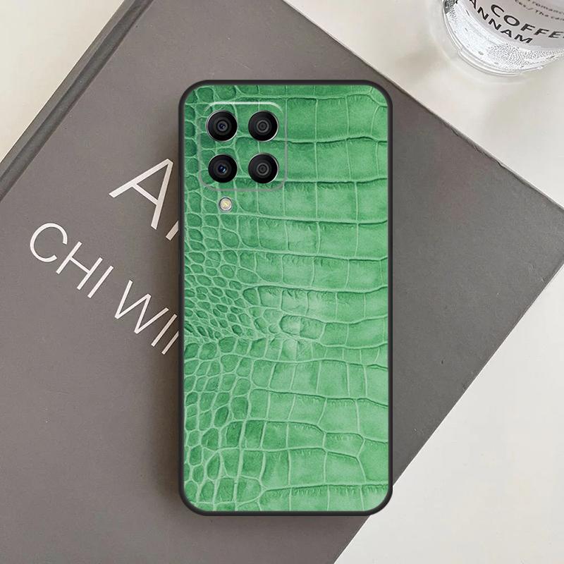 Чехол с принтом под крокодила для Samsung Galaxy M14 M34 M54 M21 M51 M12 M32 M52 M13 M23 M33 M53 M31s M30s M20 Coque