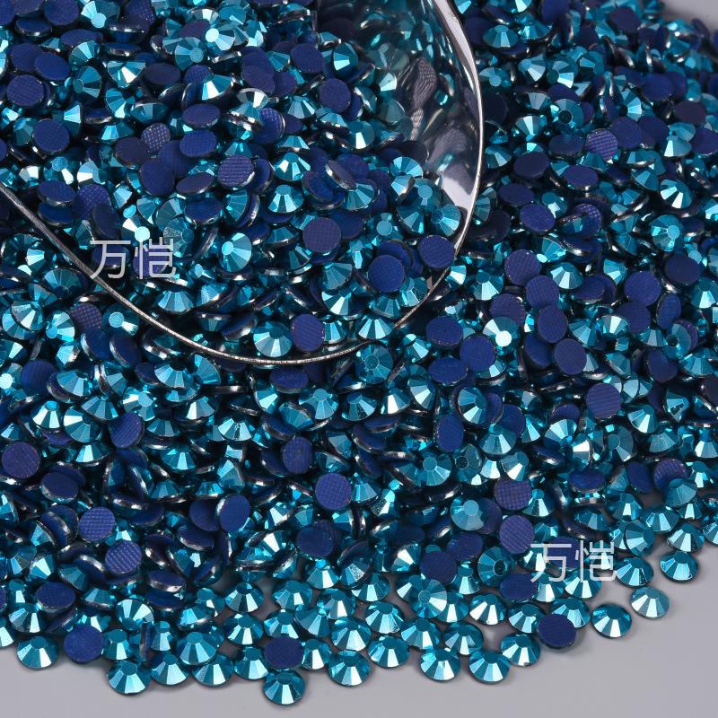 Blue Series Glass Hot Drill, Hot Melt Adhesive Стразы Diy Аксессуары для одежды Декоративные Красота Креативные Аксессуары