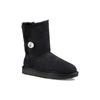 UGG Классическая блестящая пуговица, на флисовой подкладке, черная, женская 1016553-BLK