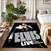 Elvis Presley Print Crystal Velvet Plush Rug Anti?Slip Wear?Resistant Floor Carpet For Indoor Household Home Decoration