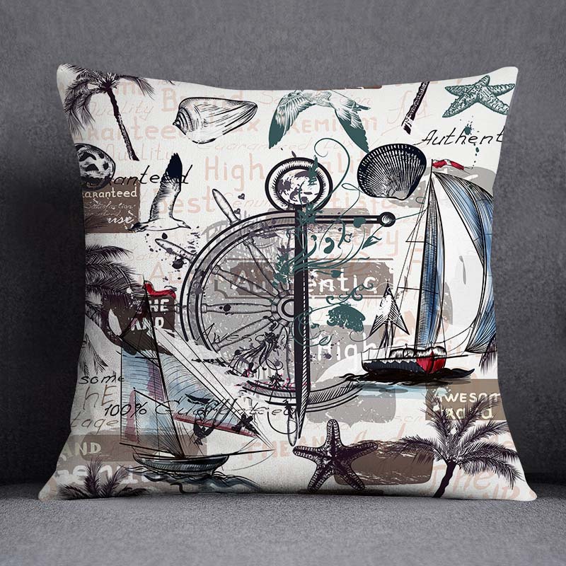 Наволочка с изображением морского животного и русалки, украшение для дома, квадратная наволочка, украшение для дома и офиса, наволочка