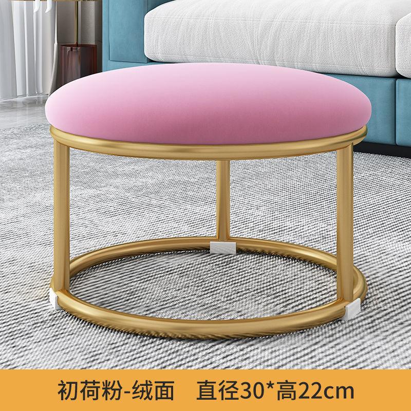 Nordic Fabric Craft Shoes Пеленальный столик Гостиная Дом Дверной проем Примерочная Диван Табурет Овальный Интернет Знаменитость Отдых Табурет