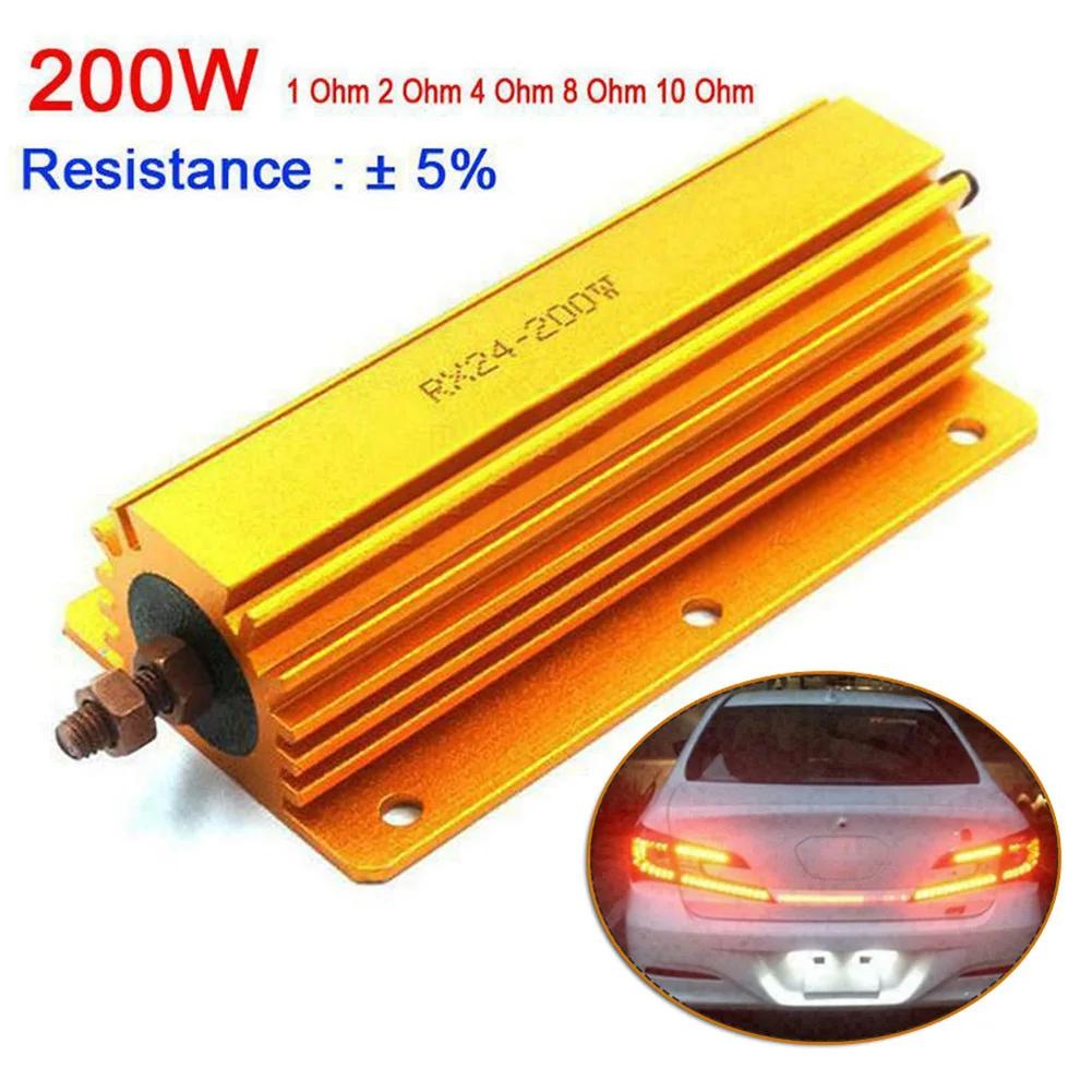 200W Metal Resistor 1ohm 2ohm 4ohm 8ohm 8R Power Resistor with Mounting Holes for Audio Stage and Tube Amp Test
