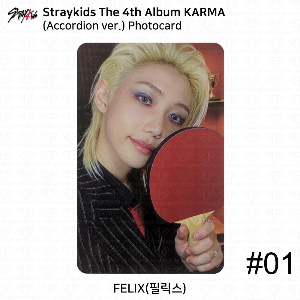 Stray Kids Официальная фотокарточка из 4-го альбома Karma версия Аккордеон