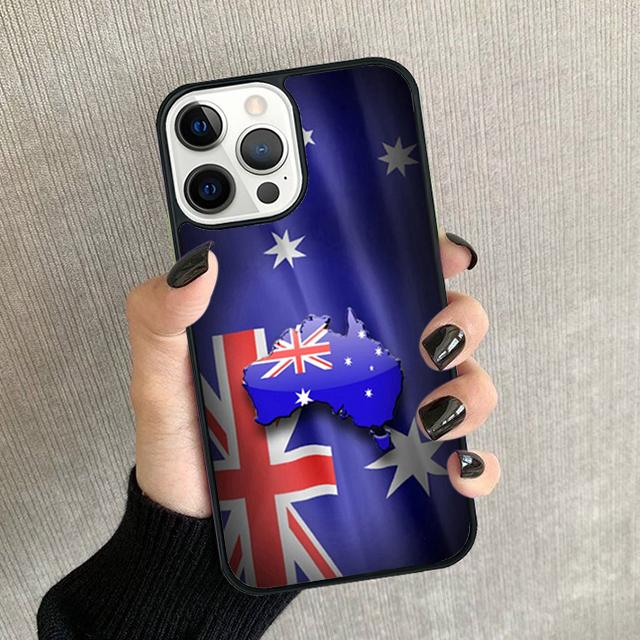 Australian Flag Phone Case For iPhone 17 Air 16 pro max 15 14 plus 12 13 Soft Bumper Shell Cover coque