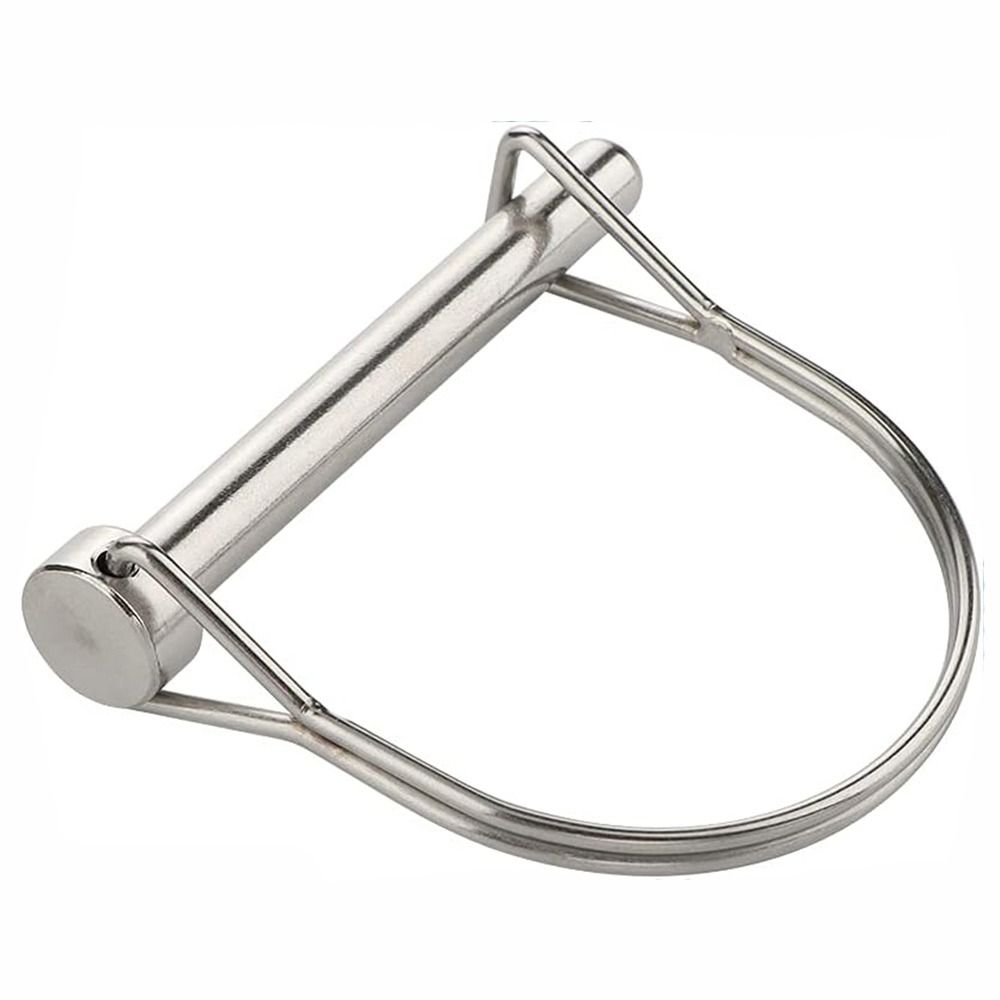 2 шт. D-образный стопорный штифт вала 8 мм x 70 мм, проволочный стопорный штифт, сверхмощная пружинная пряжка, штифт для сельскохозяйственных прицепов