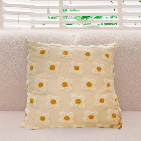 Плюшевая наволочка с цветочным принтом, наволочка с принтом весны и лета, наволочка с декором в фермерском стиле со скрытой молнией для дивана-кровати, украшение для дома