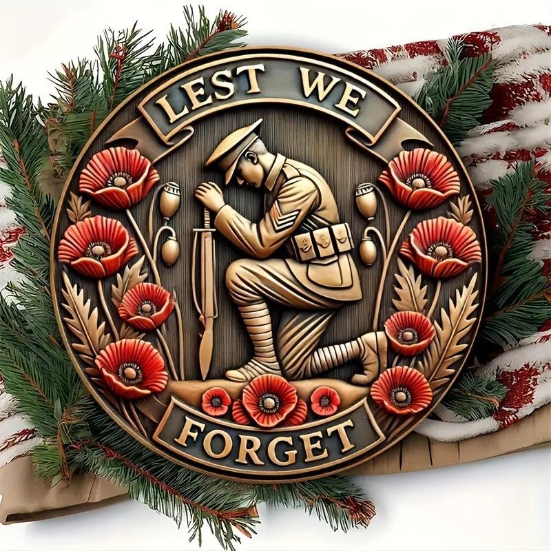 Vintage Clown Metal Sign 7.8" Round Aluminum Wall Art Humorous Bathroom Decor Bar Cafe Beach House