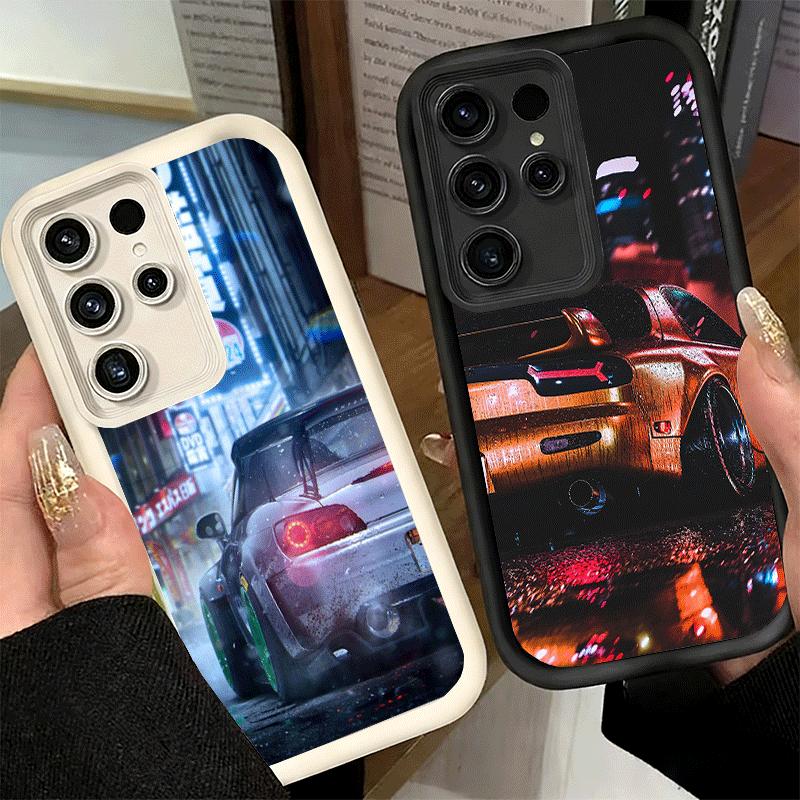 Чехол для телефона Samsung Galaxy S26 S25 Ultra S24 FE Япония JDM Спортивные автомобили Тема Оболочка S23 Plus S22 + S21 S20 5G Мягкий силикон Веселый