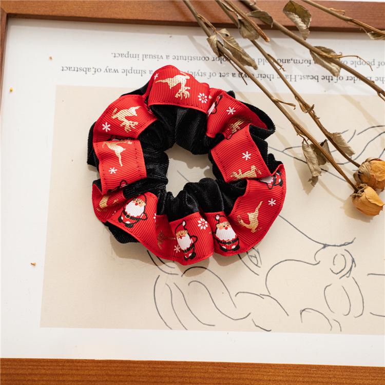 Осенне-зимняя бархатная рождественская лента для волос и повязка на голову