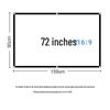 72 Inch 16:9