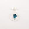 Apatite Gemstone 925 Stamped Silver Handmade Pendant 1.4" For Mother's Day Gift PP-57-7