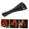 Toyvian Stained Ebony Violin Tailpiece, 4-Hole Replacement Violin Tailpiece, Replacement Violin Part