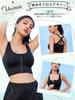 Veimia Sports Bra with Open Front Stability for Intense Exercise and Firm Sports Yoga Bra Gym High Plus Beautiful Breasts and with Cups Women's