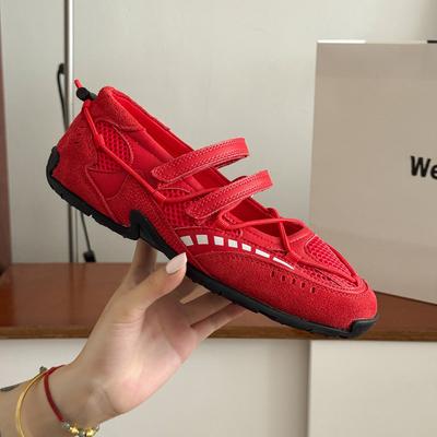 Модные спортивные туфли Мэри Джейн 2025 Новые Мягкая подошва Нескользящие Сетчатые Дышащие Повседневные Женские Туфли