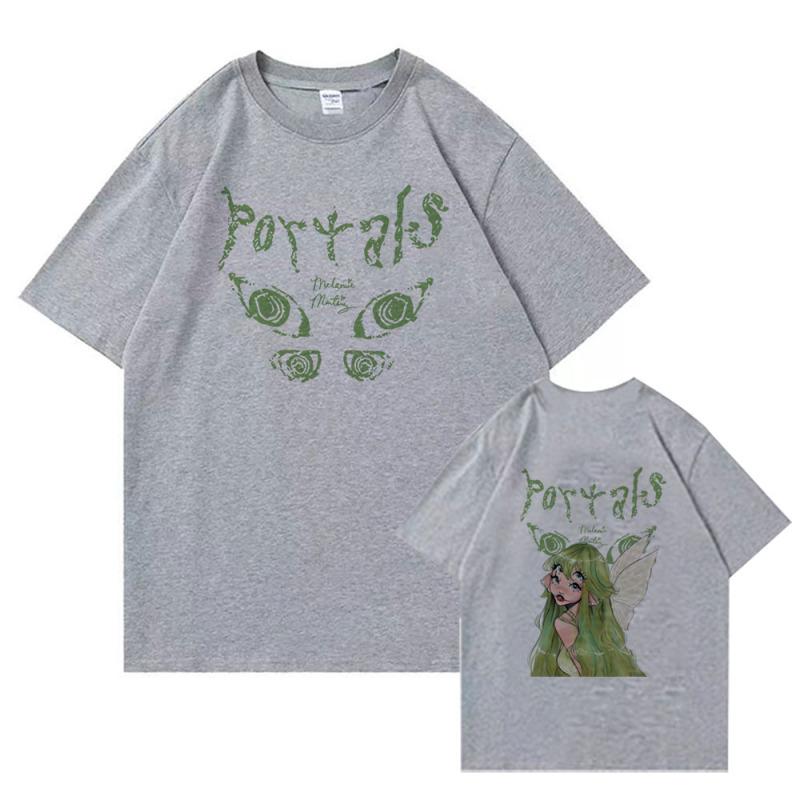 Футболка Melanie Martinez Portals Tour 2023 с круглым вырезом, музыкальная футболка с короткими рукавами, летняя футболка с короткими рукавами, уличная одежда, Harajuku