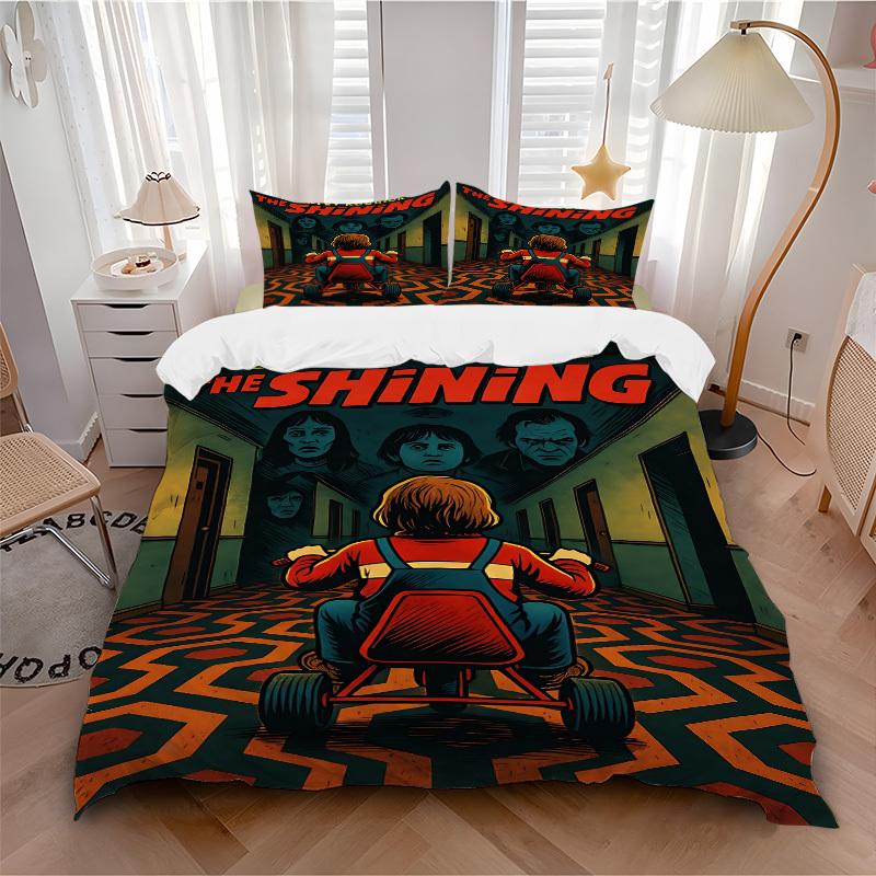 3pcs The Shining Duvet Cover Set, 1 Duvet Cover + 2 Pillowcases (No Insert), High-Definition Print, Home & Dorm Set yy251208009