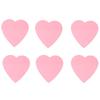 6 упаковок водонепроницаемых полупрозрачных розовых стикеров в форме сердца, блокнот для заметок, планер
