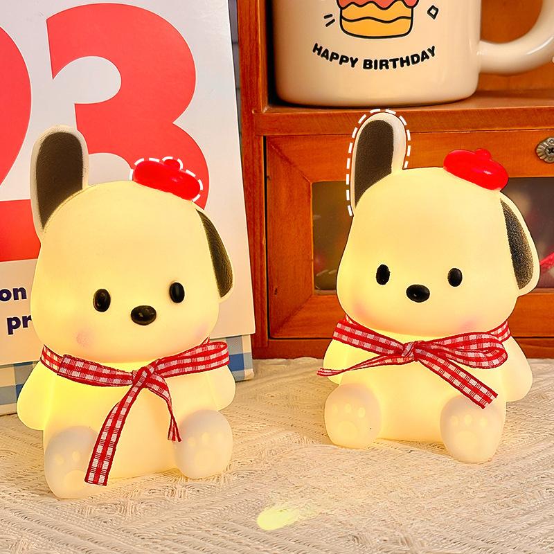 Пача Собака Ночник Милый Атмосферный Свет Студенческая Декоративная Настольная Лампа Спальня Прикроватная Лампа Украшение