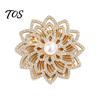 Decorative Pin Rhinestone Flower Brooch Pin, Bow Deer Red Lip Lapel Electroplated Dress Suit Hat Bag Clothing Accessories, Elegant Jewelry for Women