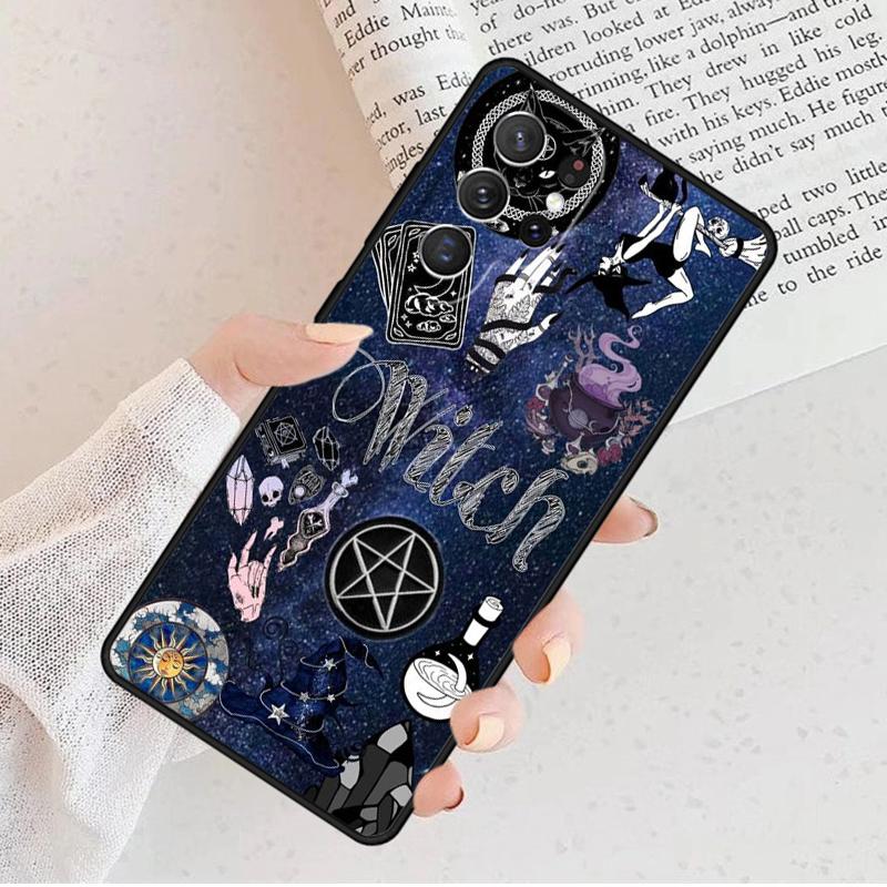 Witchy Goth Magic Phone Case For Samsung Galaxy S25 S23 S30 S8 S21 S20 FE S24 S22 Note 10 20 S8 Plus lite Ultra