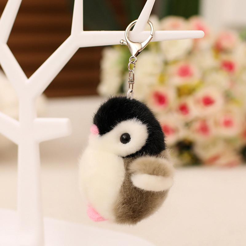 Toy Plush Penguin Keychain With Soft Pp Cotton Filling For Girls And Women